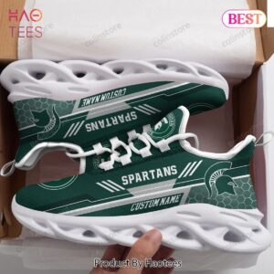 Personalized Name Michigan State Spartans NCAA Max Soul Shoes
