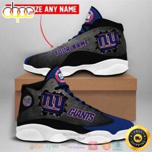 Personalized New York Giants NFL Football Team Custom Air Jordan 13 Shoes