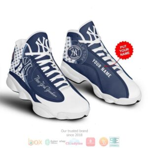 Personalized New York Yankees Mlb Baseball Team Custom Air Jordan 13 Shoes