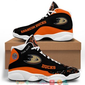 Personalized Nhl Anaheim Ducks Air Jordan 13 Shoes