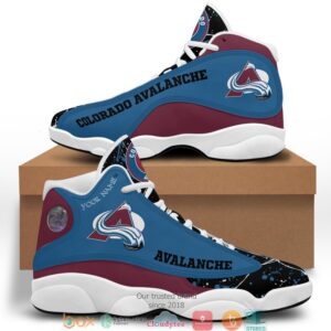 Personalized Nhl Colorado Avalanche Air Jordan 13 Shoes