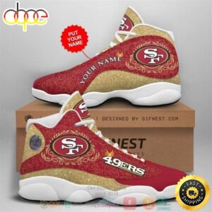 Personalized San Francisco 49Ers NFL Football Team Custom Air Jordan 13 Shoes