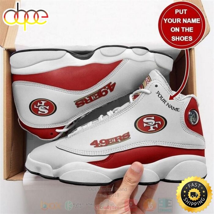 Personalized San Francisco 49Ers NFL Team Custom Air Jordan 13 Shoes