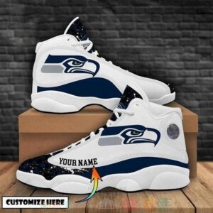 Personalized Seattle Seahawks Nfl Custom Air Jordan 13 Shoes
