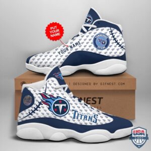 Personalized Shoes Tennessee Titans Air Jordan 13 Custom Name