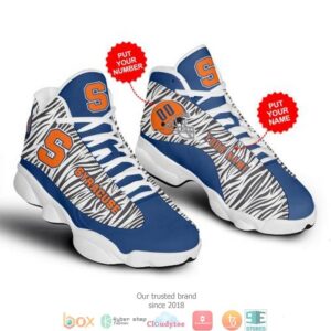 Personalized Syracuse Orange Football Ncaa Air Jordan 13 Sneaker Shoes