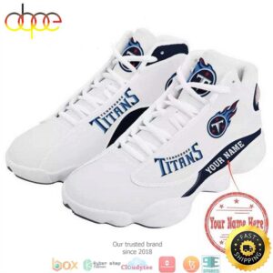 Personalized Tennessee Titans Football NFL Air Jordan 13 Sneaker Shoes