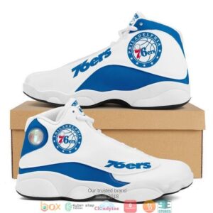 Philadelphia 76Ers Nba Football Team Air Jordan 13 Sneaker Shoes