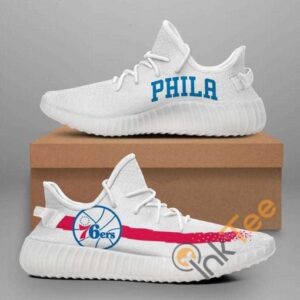 Philadelphia 76Ers No 370 Custom Shoes Personalized Name Yeezy Sneakers