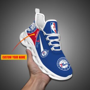 Philadelphia 76ers Personalized NBA Max Soul Shoes