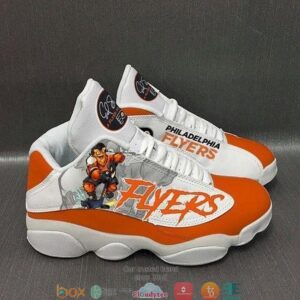 Philadelphia Flyers Nhl Football Teams Big Logo Air Jordan 13 Sneaker Shoes