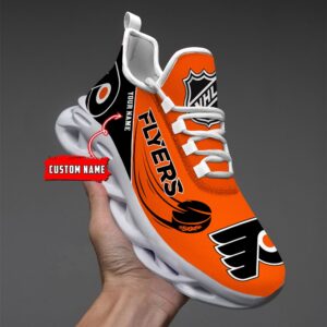 Philadelphia Flyers Personalized NHL New Max Soul Shoes