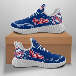 Philadelphia Phillies Unisex Sneakers New Sneakers Custom Shoes Baseball Yeezy Boost