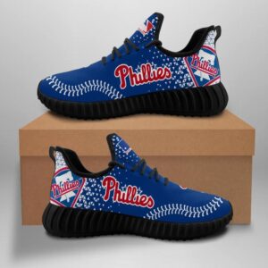 Philadelphia Phillies Unisex Sneakers New Sneakers Custom Shoes Baseball Yeezy Boost Yeezy Shoes