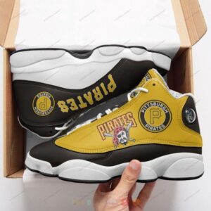 Pittsburgh Pirates Mlb Black Yellow Air Jordan 13 Shoes