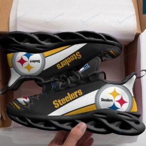 Pittsburgh Steelers Black Max Soul Shoes