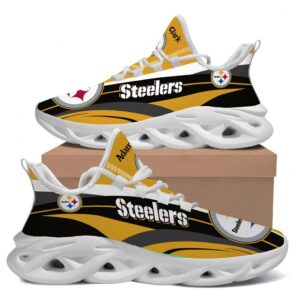 Pittsburgh Steelers Custom name 02 M3BTH0908 Max Soul Sneaker Running Sport Shoes