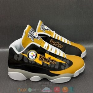 Pittsburgh Steelers Football Nfl 16 Big Logo Air Jordan 13 Sneaker Shoes