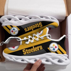 Pittsburgh Steelers Lover White Shoes Max Soul