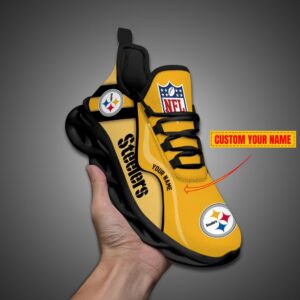 Pittsburgh Steelers NFL Customized Unique Max Soul Shoes
