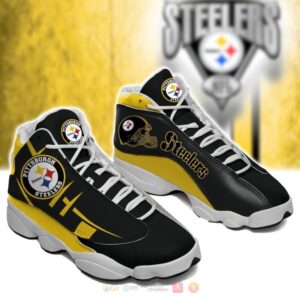 Pittsburgh Steelers Nfl Black Air Jordan 13 Shoes