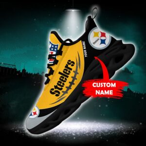Pittsburgh Steelers Personalized NFL Max Soul Shoes Fan Gift