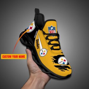 Pittsburgh Steelers Personalized NFL Max Soul Shoes for Fan