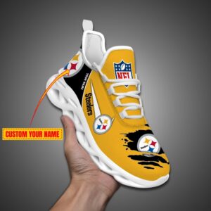 Pittsburgh Steelers Personalized NFL Max Soul Shoes for Fan