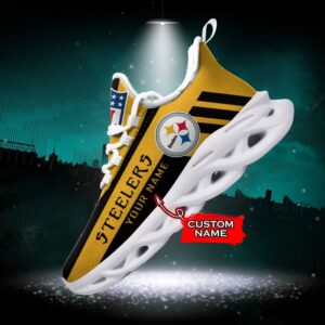 Pittsburgh Steelers Personalized NFL Max Soul Sneaker