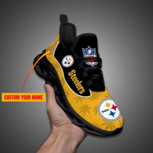 Pittsburgh Steelers Personalized Weed Limited Edition Max Soul Shoes