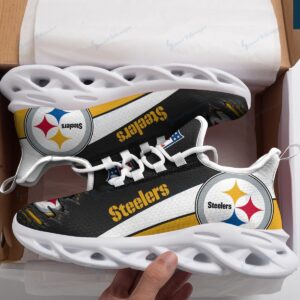 Pittsburgh Steelers White Max Soul Shoes
