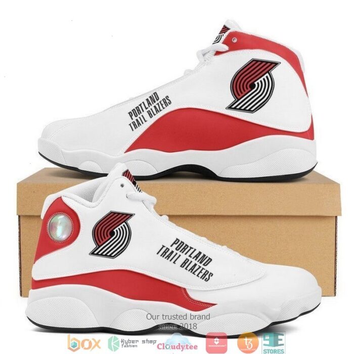 Portland Trail Blazers Nba Football Team Air Jordan 13 Sneaker Shoes
