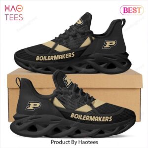 Purdue Boilermakers NCAA Black Color Max Soul Shoes for Fans