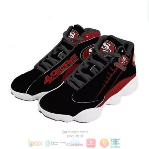 San Francisco 49Ers Football Nfl Black Air Jordan 13 Shoes