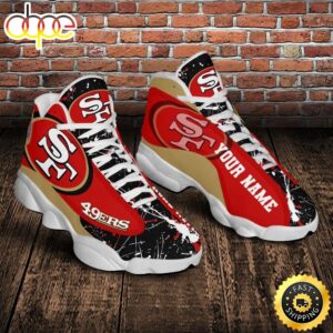 San Francisco 49Ers NFL Custom Name Air Jordan 13 Shoes