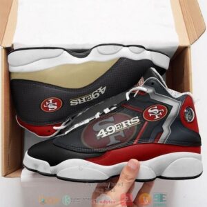 San Francisco 49Ers Nfl Football Team 16 Air Jordan 13 Sneaker Shoes