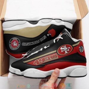 San Francisco 49Ers Nfl Football Team 9 Air Jordan 13 Sneaker Shoes