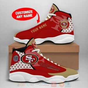 San Francisco 49Ers Nfl Football Team Custom Name Air Jordan 13 Shoes
