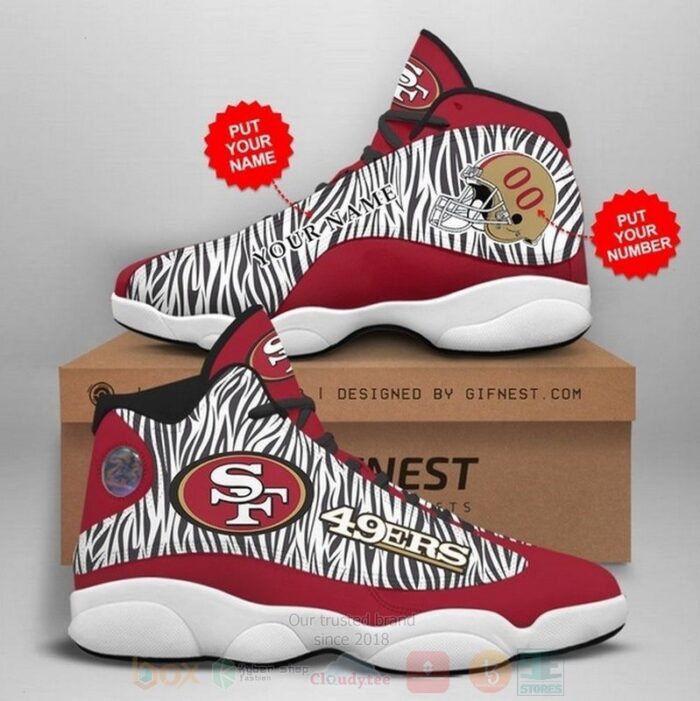 San Francisco 49Ers Nfl Football Team Personalized Air Jordan 13 Shoes