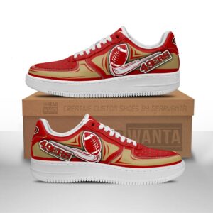 San Francisco 49ers Air Sneakers Custom For Fans