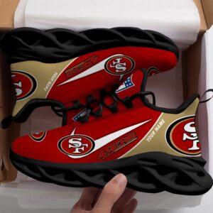 San Francisco 49ers Personalized Luxury NFL Max Soul Shoes 281122