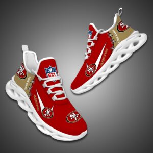 San Francisco 49ers Personalized NFL Max Soul Shoes