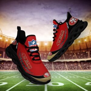 San Francisco 49ers Personalized NFL Max Soul Shoes Fan Gift