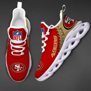 San Francisco 49ers Personalized NFL Max Soul Shoes Ver 2