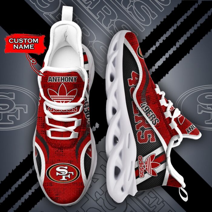 San Francisco 49ers Personalized NFL Max Soul Sneaker Adidas Ver 1