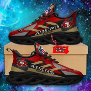San Francisco 49ers Personalized NFL Max Soul Sneaker Ver 1