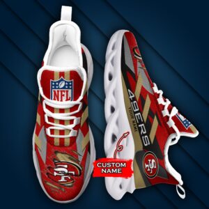 San Francisco 49ers Personalized NFL Max Soul Sneaker Ver 1