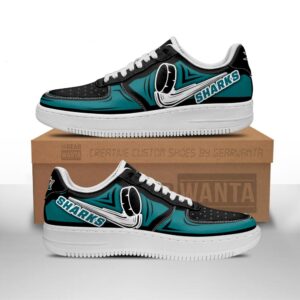 San Jose Sharks Air Sneakers Custom For Fans