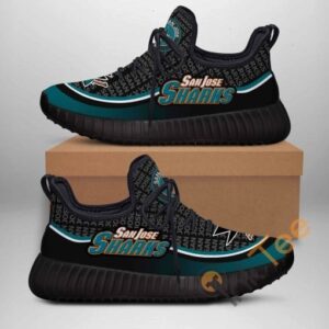 San Jose Sharks Custom Shoes Personalized Name Yeezy Sneakers
