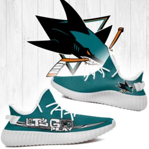 San Jose Sharks Nhl Yeezy Shoes L1410-26
